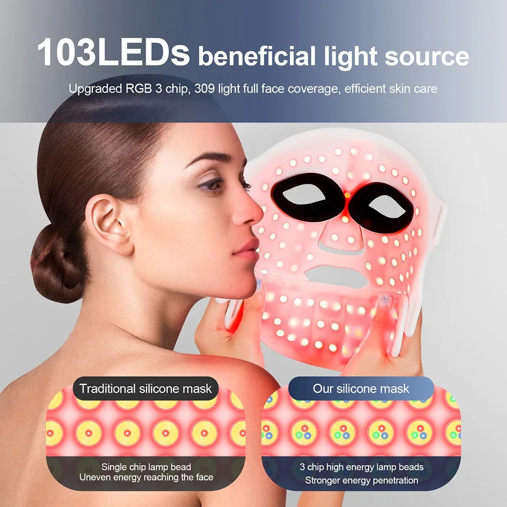 Red Light Therapy Facial Mask